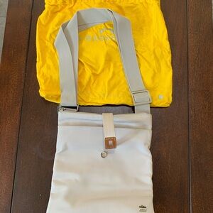 Cream Crossbody Shoulder Bag with Adjustable Strap